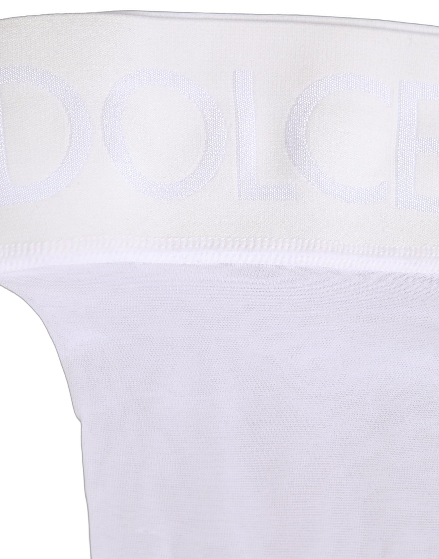 Dolce & Gabbana White Nylon Logo Calf Long Women Accessory Socks