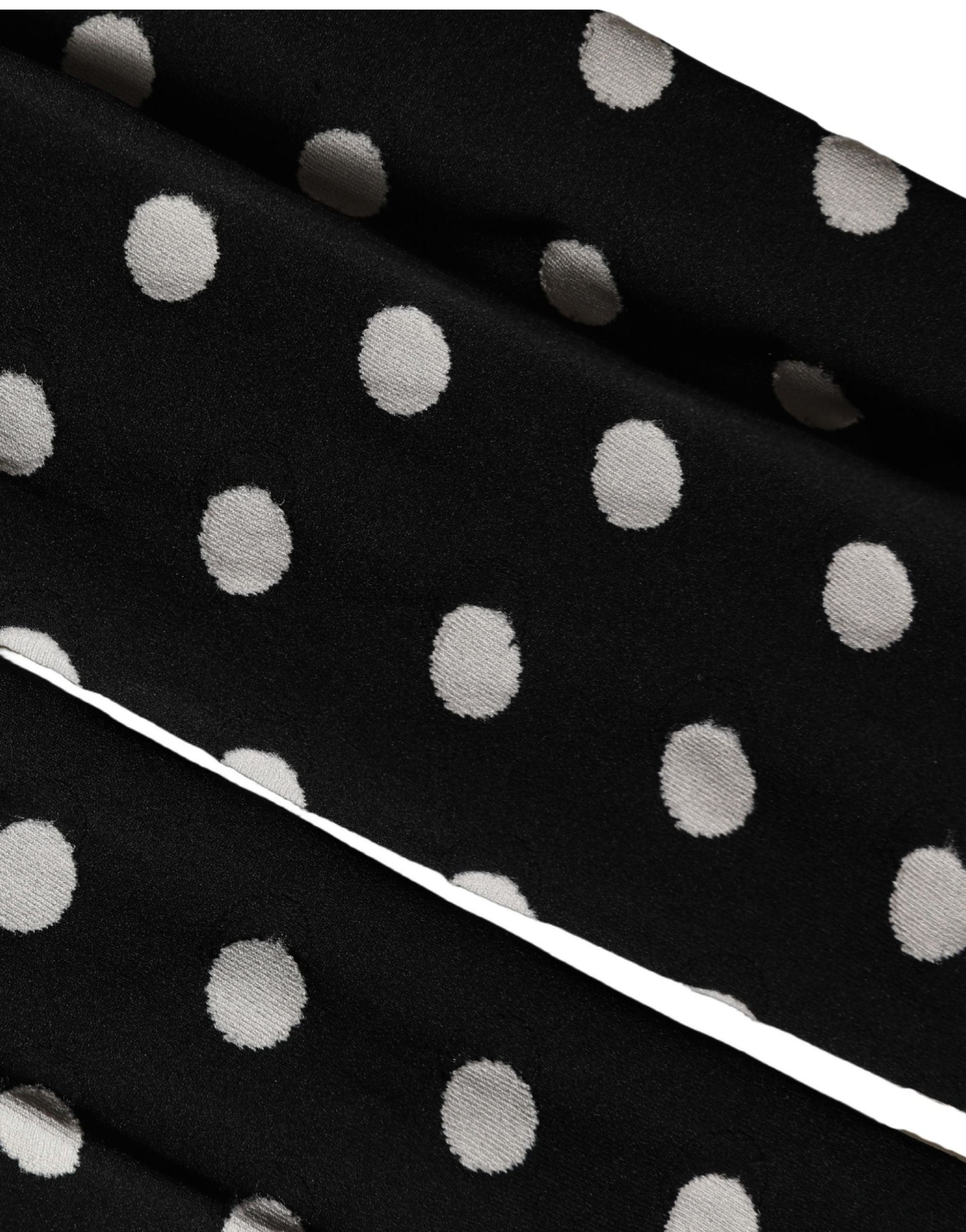 Dolce & Gabbana Black Polka Dot Fishnet Pantyhose Stockings Socks