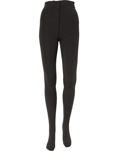 Dolce & Gabbana Black Nylon Tights Pantyhose Socks L