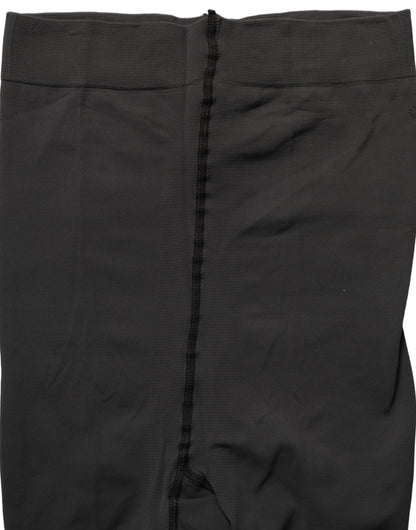 Dolce & Gabbana Black Nylon Tights Pantyhose Socks L