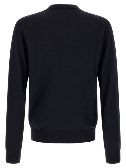 Dolce & Gabbana Blue Virgin Wool Cardigan IT56 | XL
