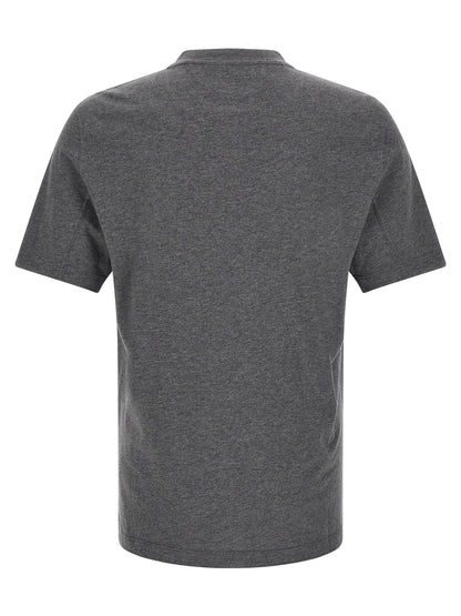 Brunello Cucinelli Gray Cotton T-Shirt - M