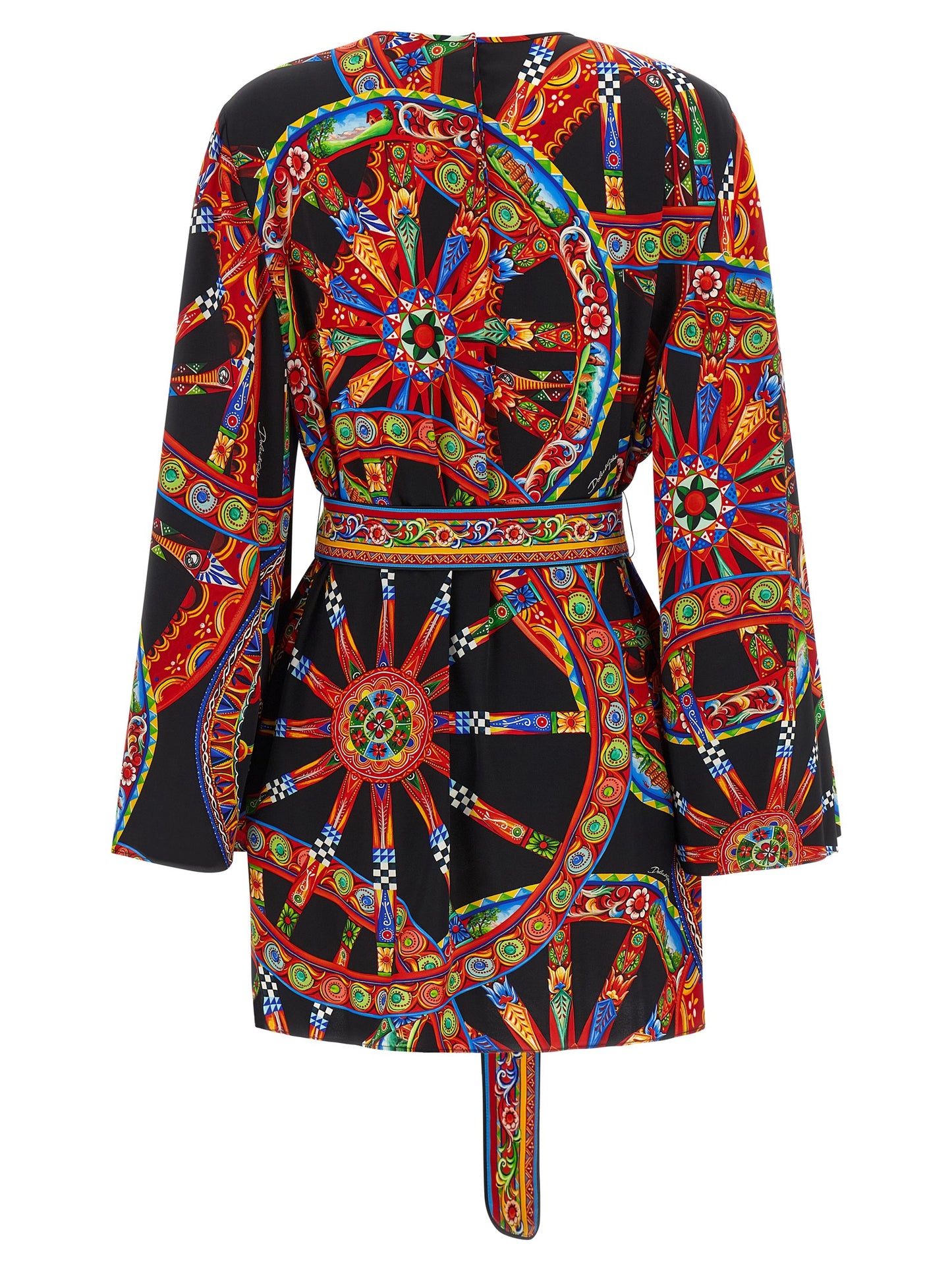 Dolce & Gabbana Multicolor Silk Short Dress