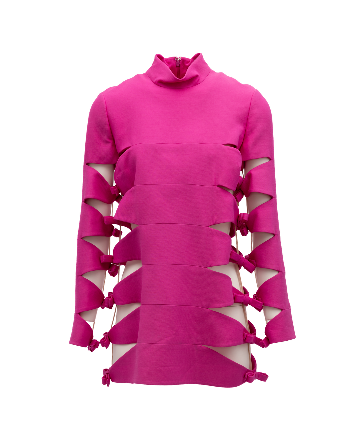 Valentino Garavani Mini Cut-out Dress in Pink