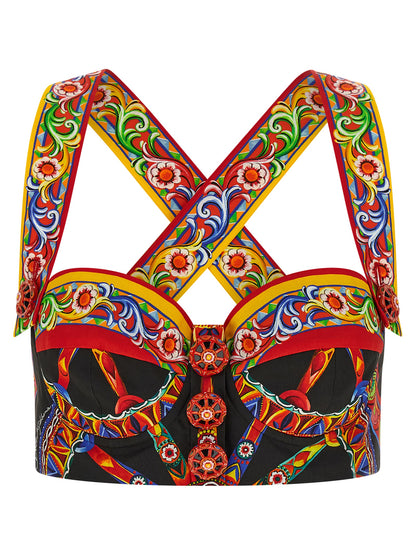 Dolce & Gabbana Multicolor Cotton Blouse