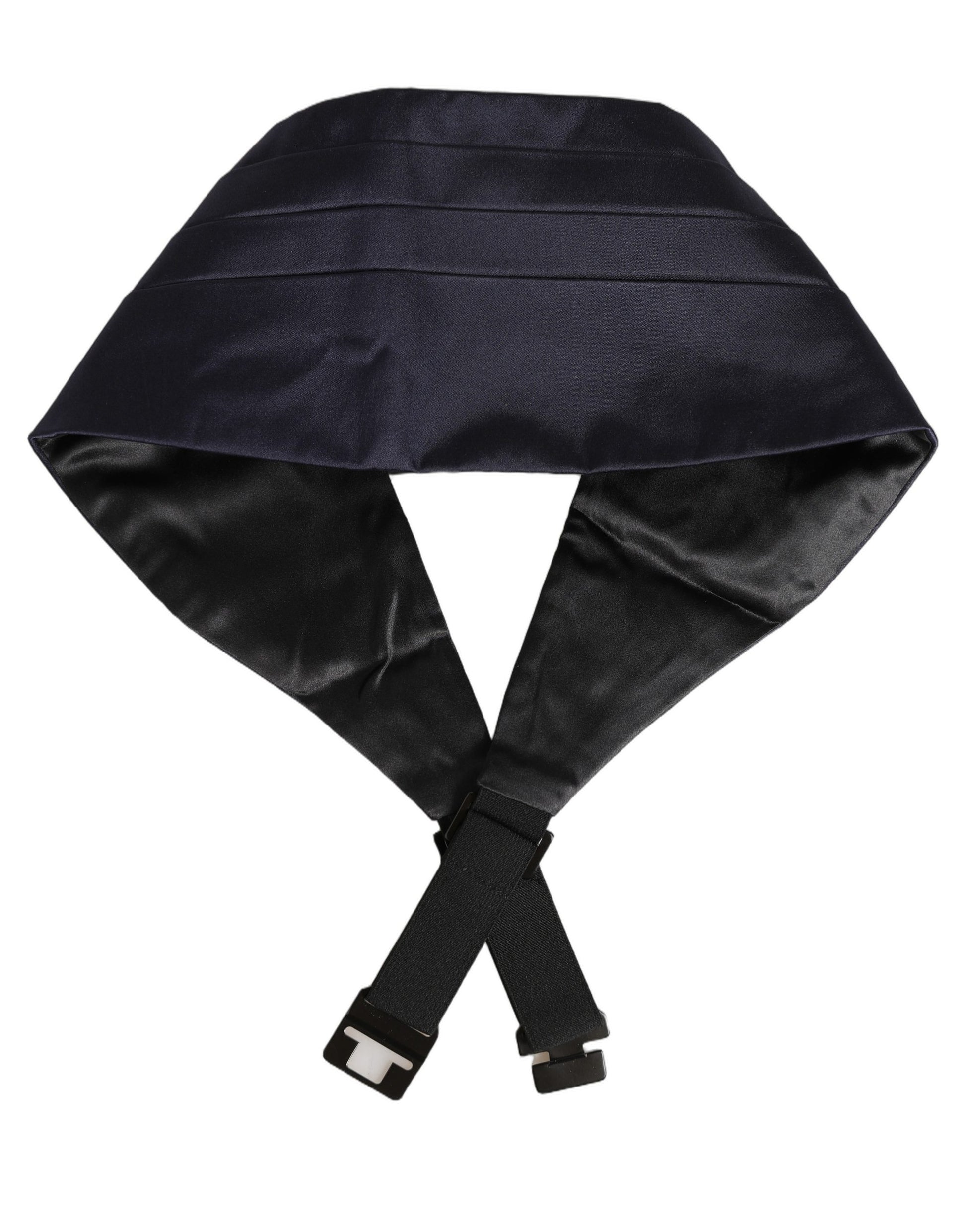 Dolce & Gabbana Dark Blue 100% Silk Belt Waist Cummerbund