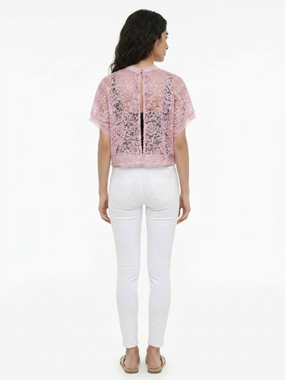 Dolce & Gabbana Pink Rayon Shortsleeve Shirt
