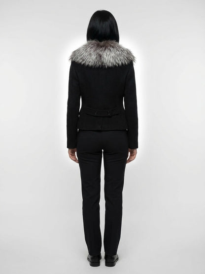 Dolce & Gabbana Black Virgin Wool Jacket
