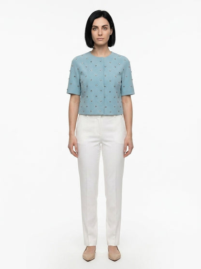 Dolce & Gabbana Blue Acetate Jacket