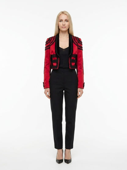 Dolce & Gabbana Bicolor Cotton Full-Length Jacket