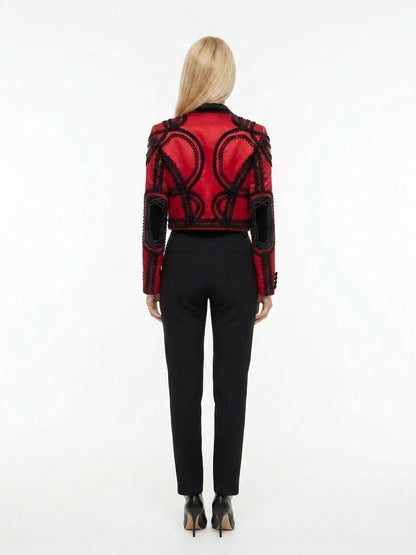 Dolce & Gabbana Bicolor Cotton Full-Length Jacket