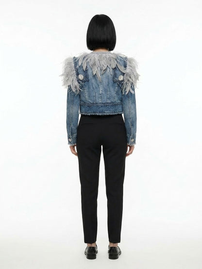 Dolce & Gabbana Bicolor Cotton Denim Jacket