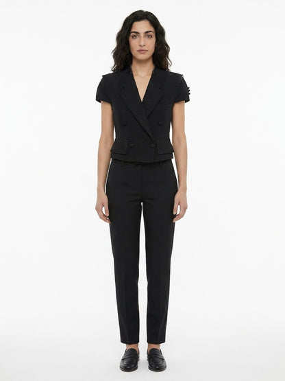 Dolce & Gabbana Black Elastane Jacket