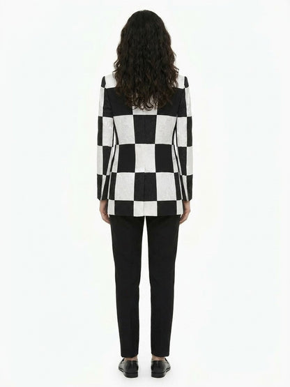 Dolce & Gabbana Black And White Acetate Jacket