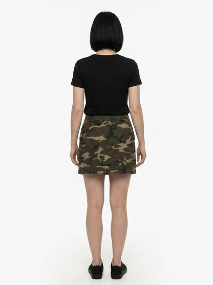 Dolce & Gabbana Army Cotton Mini Skirt