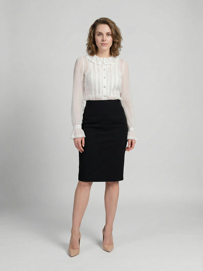 Dolce & Gabbana White Polyamide Blouse