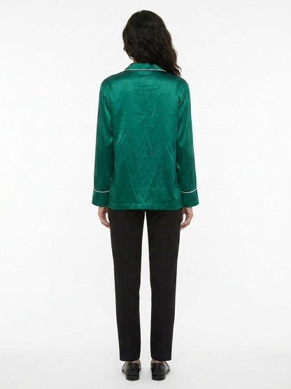 Dolce & Gabbana Bicolor Silk Blouse IT40|S