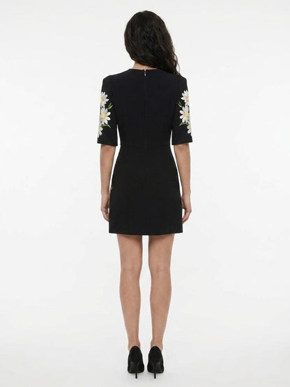 Dolce & Gabbana Black Wool Casual Dress