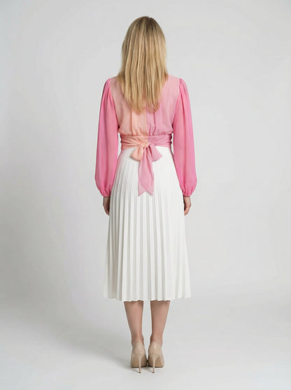 Dolce & Gabbana Pink Silk T-Shirt