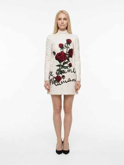Dolce & Gabbana White Cotton Cocktail Dress
