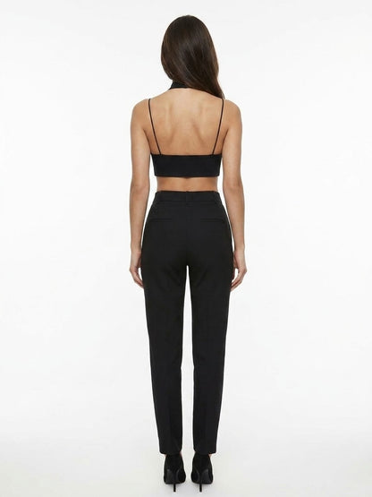 Dolce & Gabbana Black Elastane Sleeveless T-Shirt