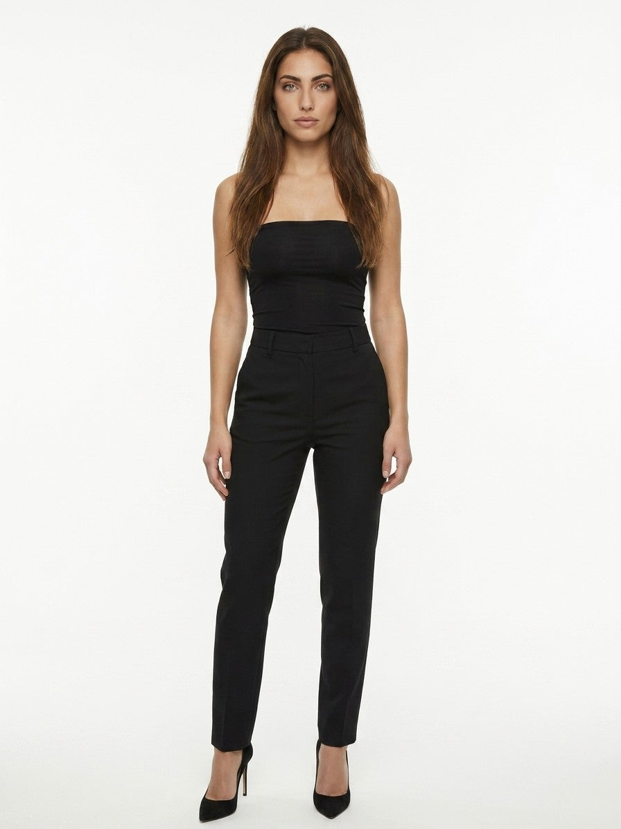 Dolce & Gabbana Black Elastane Sleeveless T-Shirt