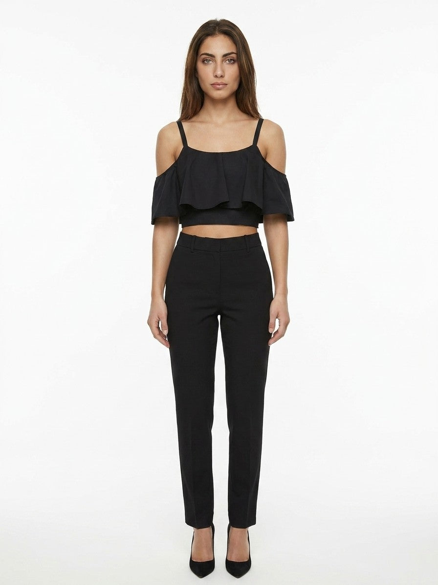 Dolce & Gabbana Black Cotton Sleeveless T-Shirt