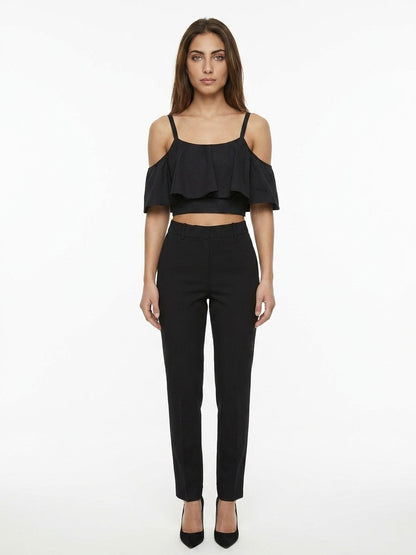 Dolce & Gabbana Black Cotton Sleeveless T-Shirt