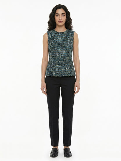 Dolce & Gabbana Multicolor Silk Sleeveless T-Shirt