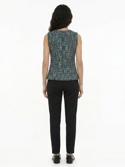Dolce & Gabbana Multicolor Silk Sleeveless T-Shirt
