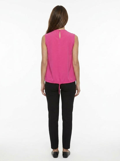 Dolce & Gabbana Pink Elastane Sleeveless T-Shirt