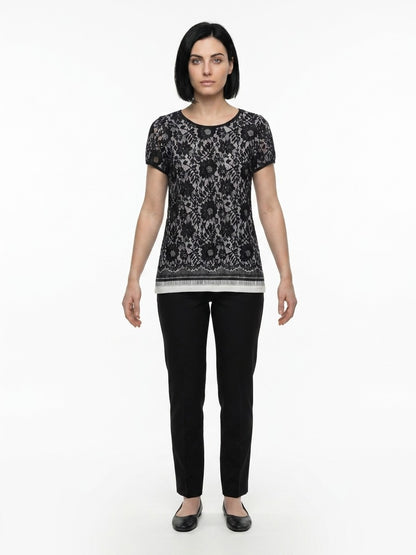 Dolce & Gabbana Black Polyamide T-Shirt