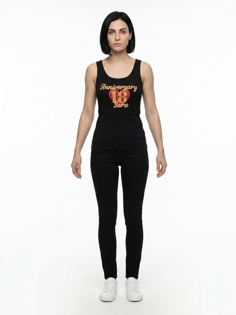 Dolce & Gabbana Black Cotton Tank Top