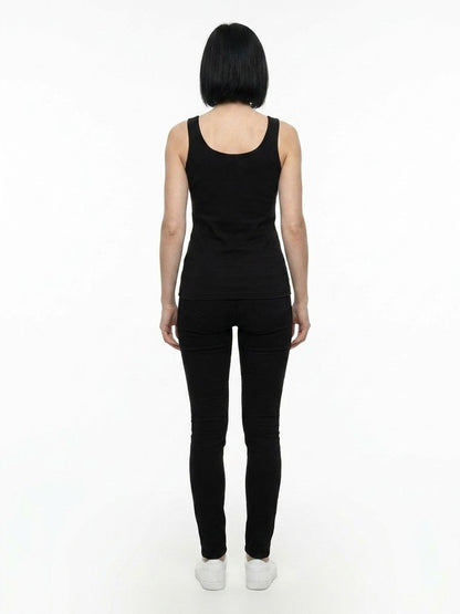 Dolce & Gabbana Black Cotton Tank Top