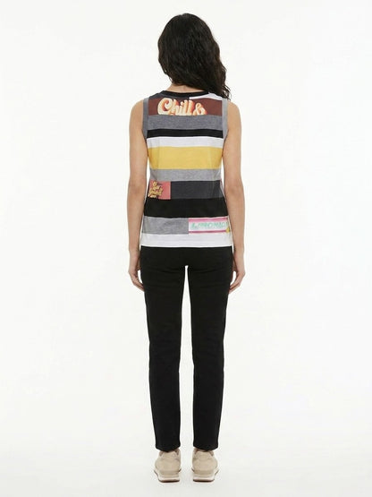 Dolce & Gabbana Multicolor Cotton Tank Tops