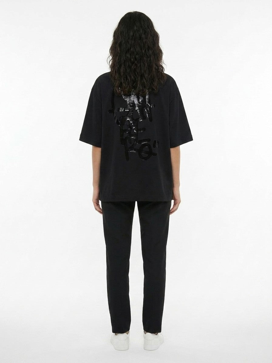 Dolce & Gabbana Black Cotton T-Shirt - Women's XL