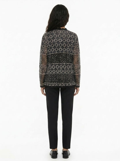 Dolce & Gabbana Gray Silk Cardigan