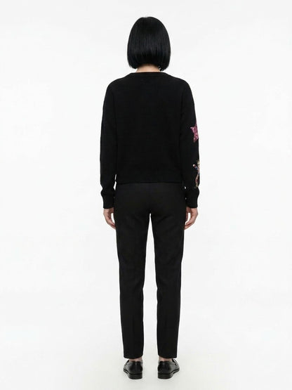 Dolce & Gabbana Black Cashmere Sweatshirt