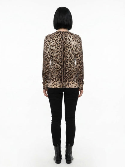Dolce & Gabbana Brown Virgin Wool Sweatshirt