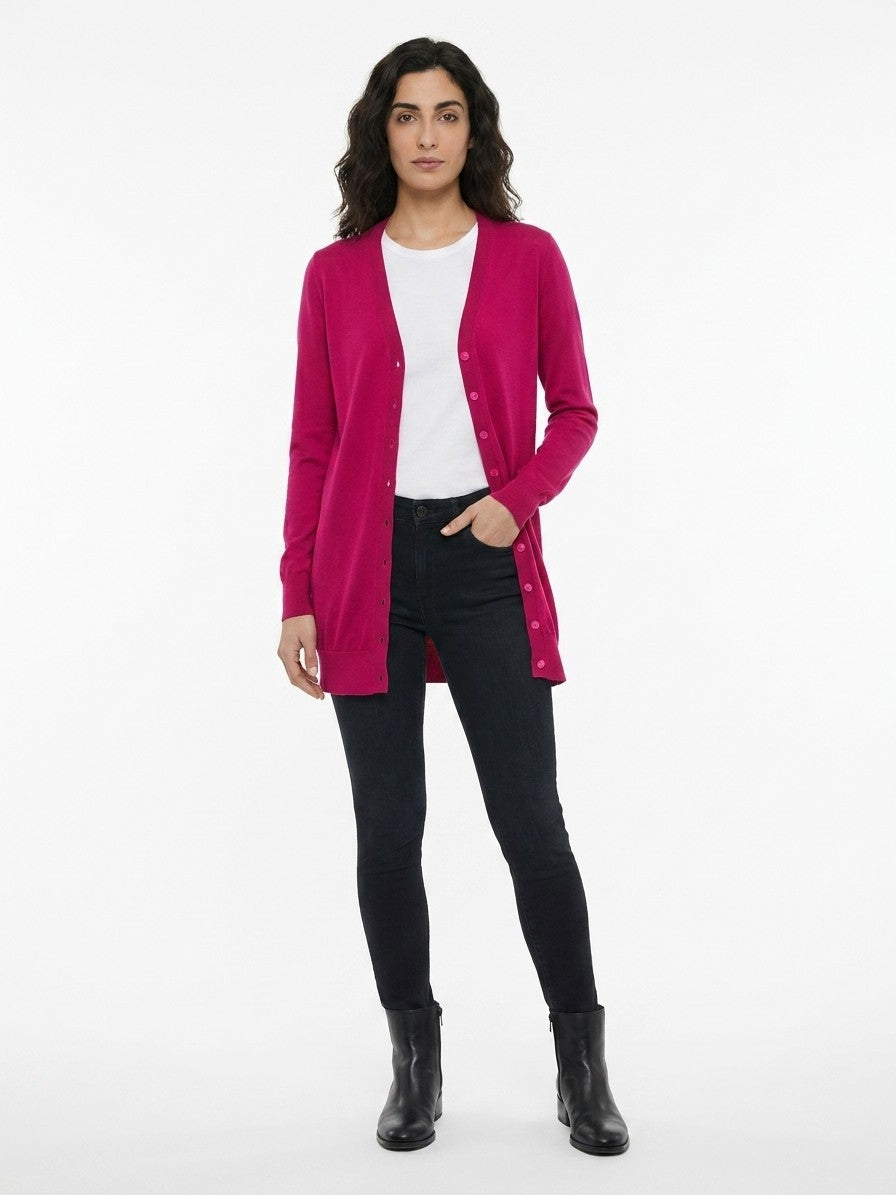 Dolce & Gabbana Pink Silk Cardigan IT50 | XL