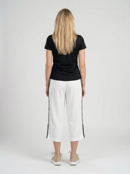 Dolce & Gabbana White Elastane Cropped Pants IT48 | XL