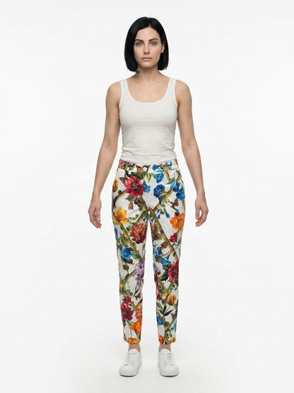 Dolce & Gabbana Multicolor Cotton Casual Pants