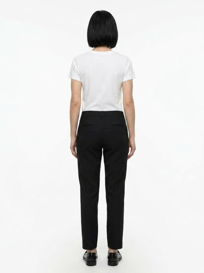Dolce & Gabbana Black Cotton Casual Pants