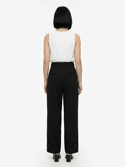 Dolce & Gabbana Black Cotton Casual Pants