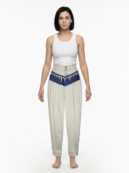 Dolce & Gabbana Beige Cotton Casual Pants