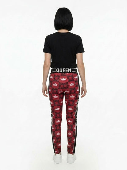 Dolce & Gabbana Red Polyester Leggings - IT36|XXS