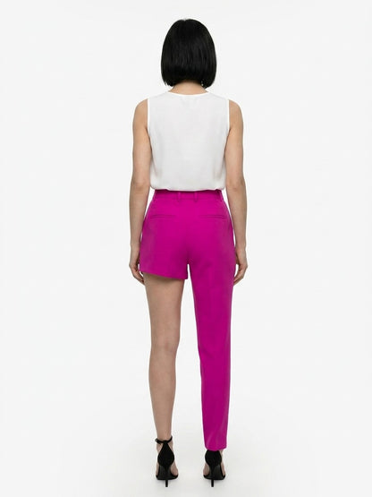 Dolce & Gabbana Pink Virgin Wool Casual Pants