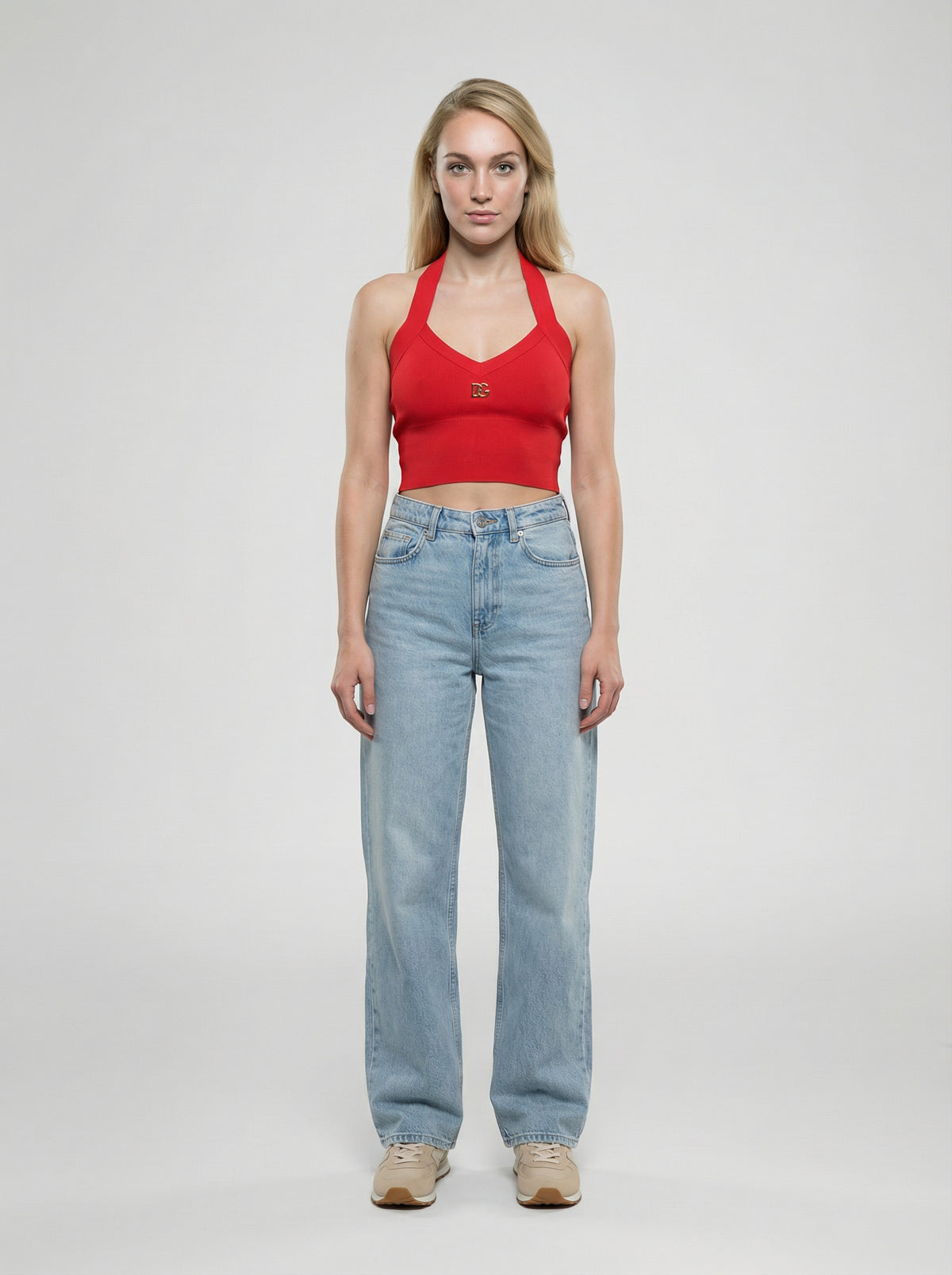 Dolce & Gabbana Red Cashmere Tank Top