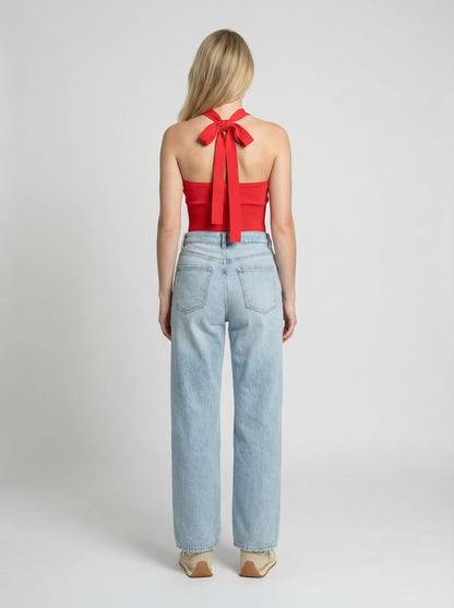 Dolce & Gabbana Red Cashmere Tank Top
