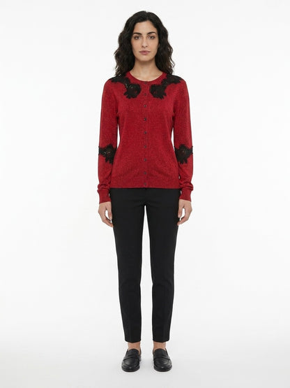 Dolce & Gabbana Red Cotton Cardigan - IT44|L